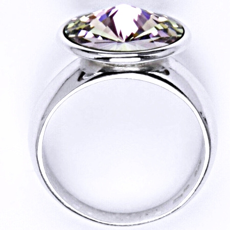 Stříbrný prsten se Swarovski krystalem, vitrail light T 1372
