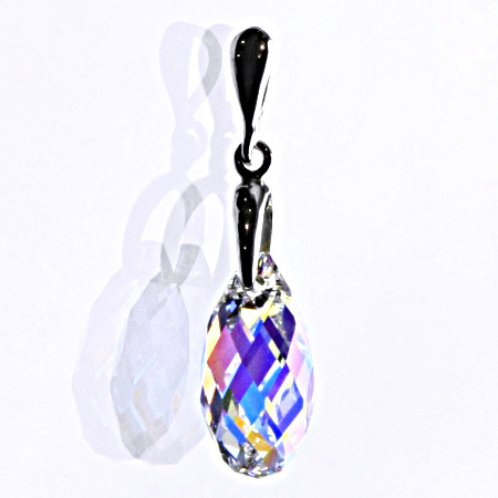 Stříbrný přívěšek se Swarovski AB krystalem 17 mm, P 1313/22