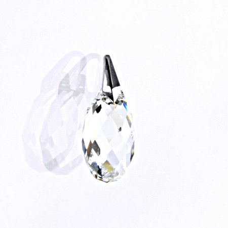 Stříbrný přívěšek se Swarovski čirým krystalem 17 mm, P 1310