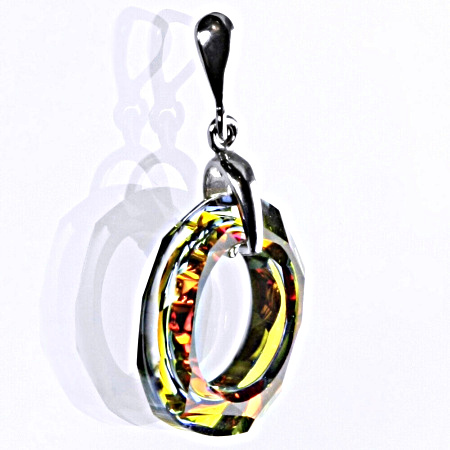 Stříbrný přívěšek se Swarovski krystalem volcano 20 mm, P 1313 