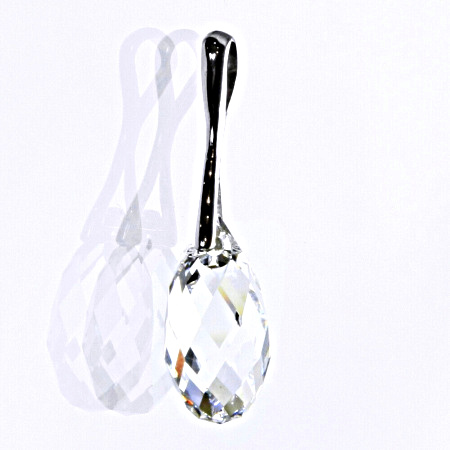 Stříbrný přívěšek se Swarovski čirým krystalem 17 mm, P 1295 