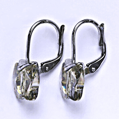 Náušnice stříbrné na patent s krystalem Swarovski-motýlek 10mm NK 1307