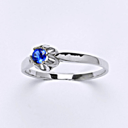 Stříbrný prsten se syntetickým zirkonem spinel T 1368